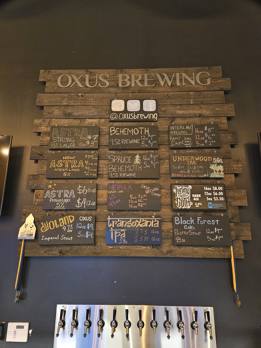 We tapped a few intensely strong kegs today.

The #HolidayHeavyWeightSeries is on now!

1/