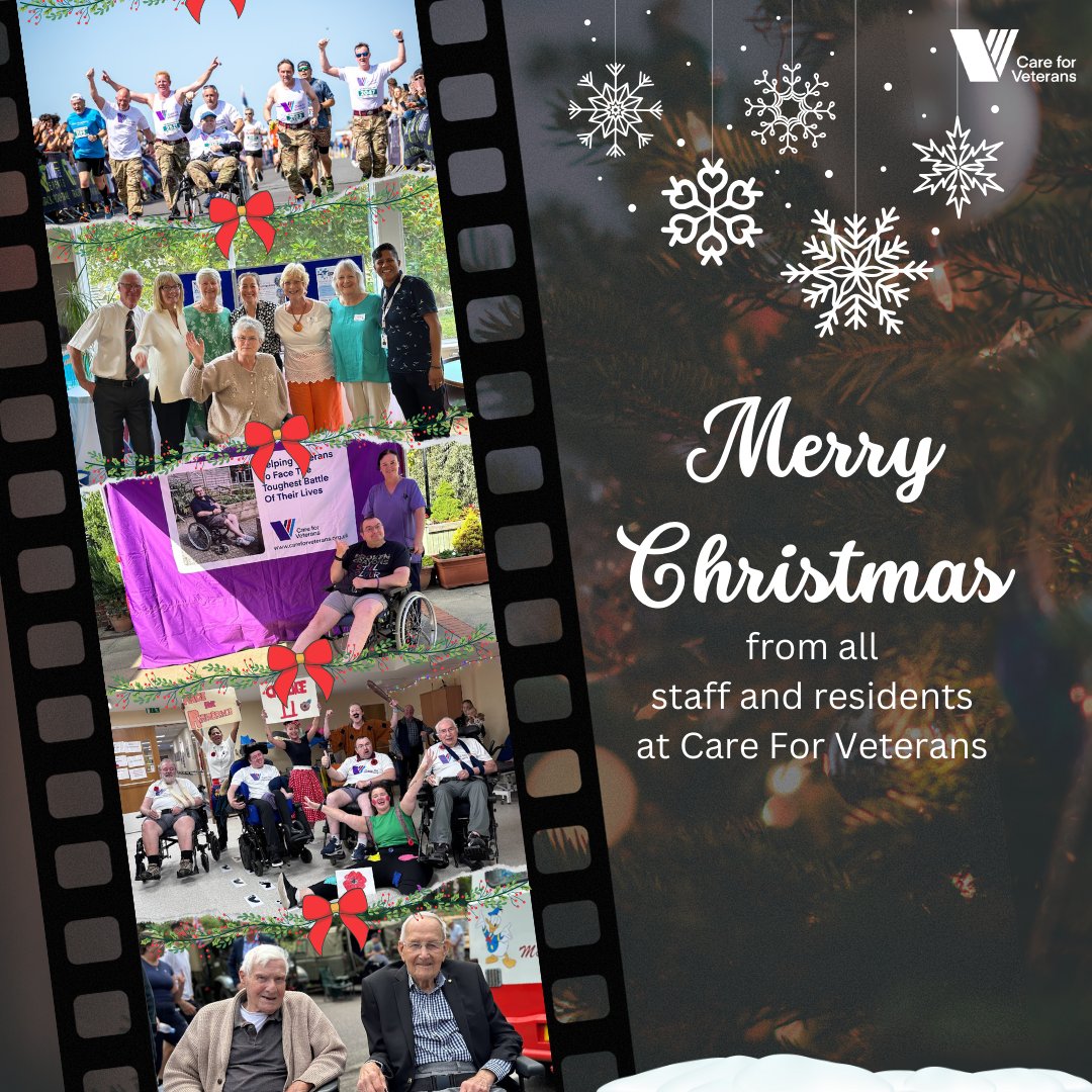 The residents and staff at Care For Veterans would like to wish you all a very Merry Christmas 🎄 #christmas #careforveterans #brightoncharity #sussexcharity