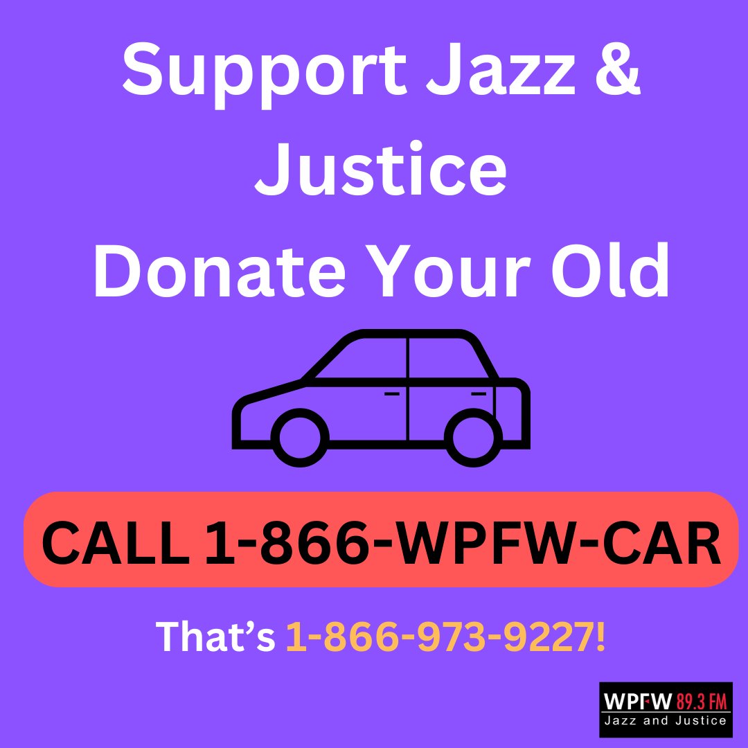 One of the many ways you can contribute is to donate a vehicle you no longer need. It's free to you and could be worth hundreds of dollars in support. If you don't need it, donate it. Learn more at wpfwfm.org or call 1-866-WPFW-CAR. That's 1-866-973-9227.