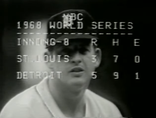 The Tigers would never trail in a game the rest of the series! It was all Tigers after they scored 3 to take a 5 to 3 lead in the bottom of the 7th inning of Game 5 of the '68 World Series!