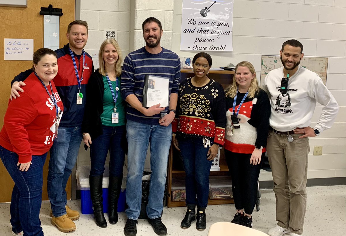 We are so proud of all our teachers <a href="/BAM_MS_Official/">Brambleton Middle</a> but today was a day to celebrate our Washington Post teacher of the year nominee @Griffin_Teaches . He embodies our daily CLIMB in every way!