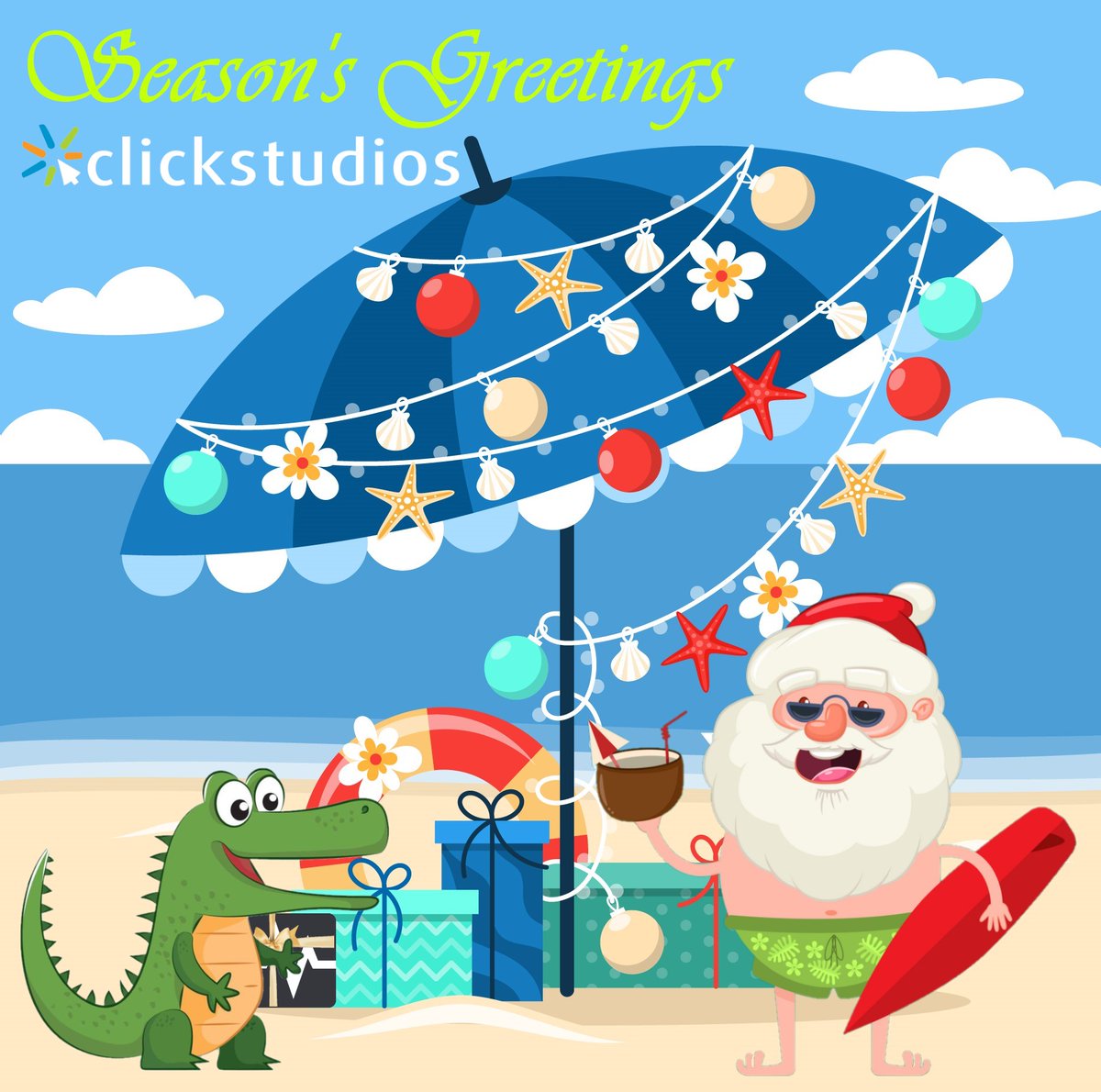click_studios's tweet photo. Click Studios would like to wish all our customers a happy holidays, a fantastic festive season and a great start to the new year! We'll be working through the festive season as normal if you need us 😀 https://t.co/2efVVGulSj