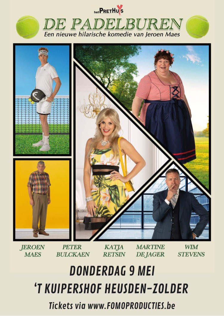 De enige echte Alberto vermicelli <a href="/Koen_Crucke/">KoenCrucke</a> kwam naar Heusden-Zolder dankzij FOMO Producties en op 9 mei komt de liefste tompoes Bakkerin Florentine  Martine de Jager met de Padelburen ❤️