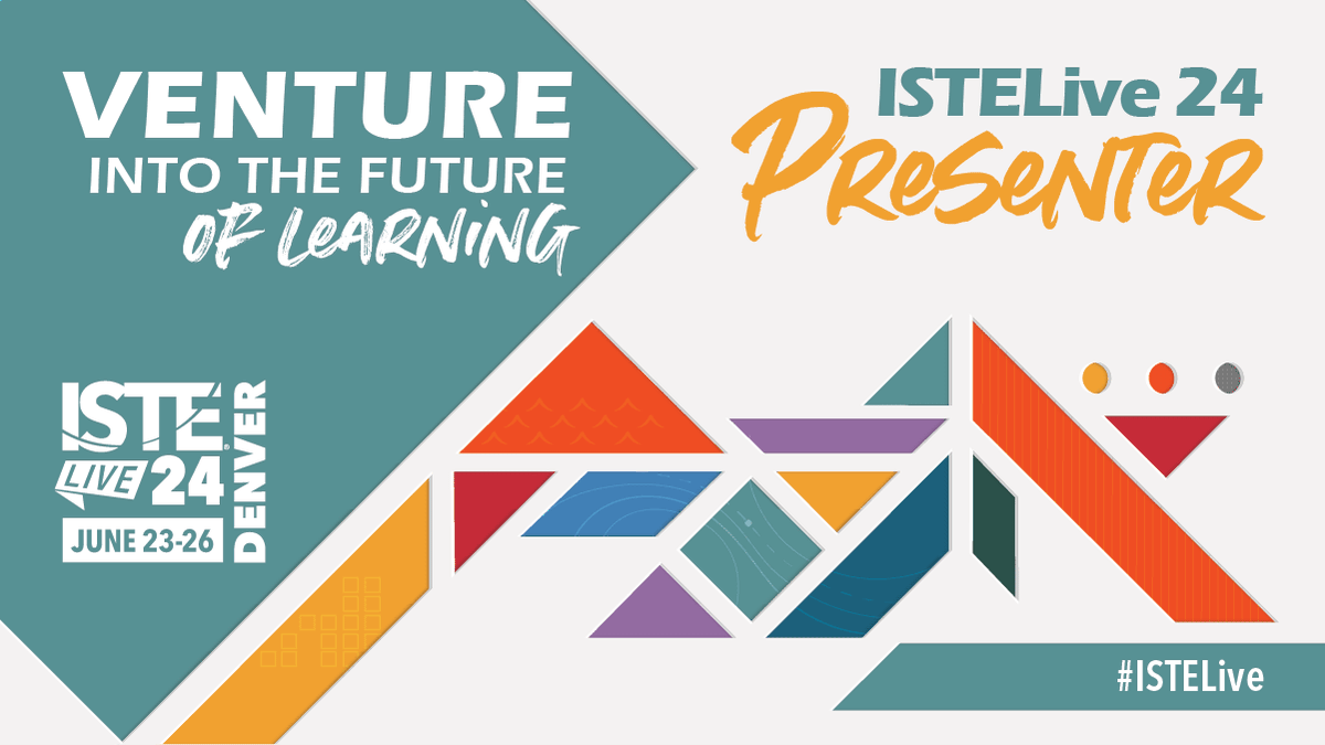 My first solo venture to present at ISTE.  Super excited to talk about Empowering Students through Mastery Learning in STEM.  #ISTE24