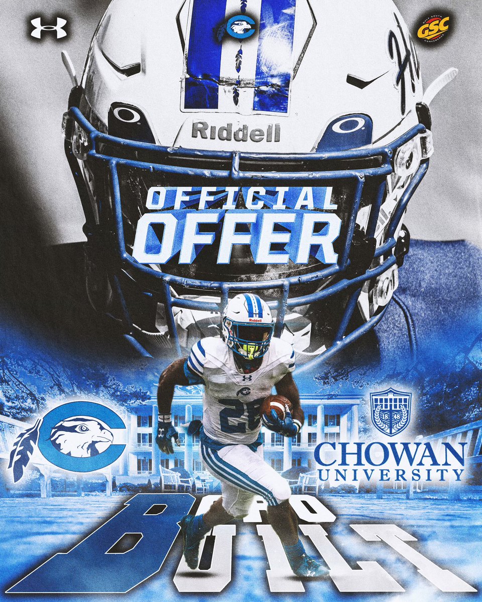 AGTG! After a great phone call with <a href="/coach_gray1/">Cody Gray</a> I’m blessed to say I have received an offer from Chowan! <a href="/Brandon_Hughes9/">Brandon Hughes</a> <a href="/cvhsftbl/">Cleveland Football</a>