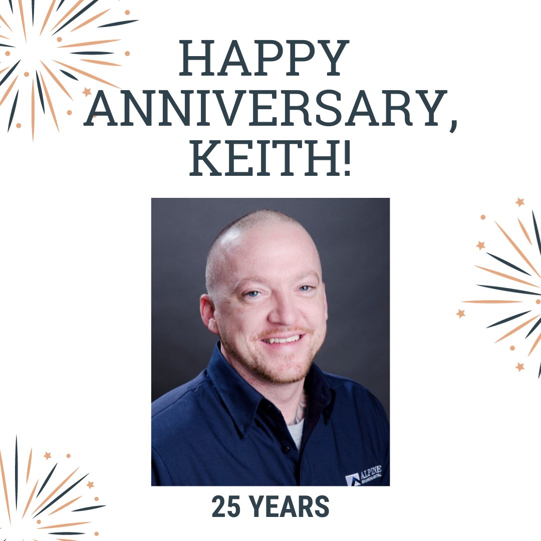 AlpineBoston's tweet image. We're celebrating 25 Years with Keith Adams at Alpine Environmental! Here's to many more years of shared accomplishments and memorable moments! 📷
#AlpineEnvironmental #workanniversary #careersinconstruction