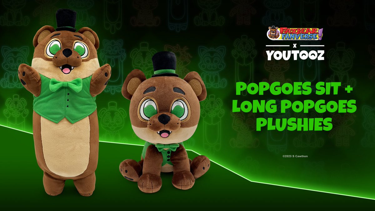 The two POPGOES x @youtooz plushies, Popgoes Sit (9in) and Long Popgoes (16in), will be available to pre-order on December 26th 3PM EST! Popgoes Sit (9in): youtooz.com/products/popgo… Long Popgoes (16in): youtooz.com/products/long-… #fnaf #popgoes #youtooz