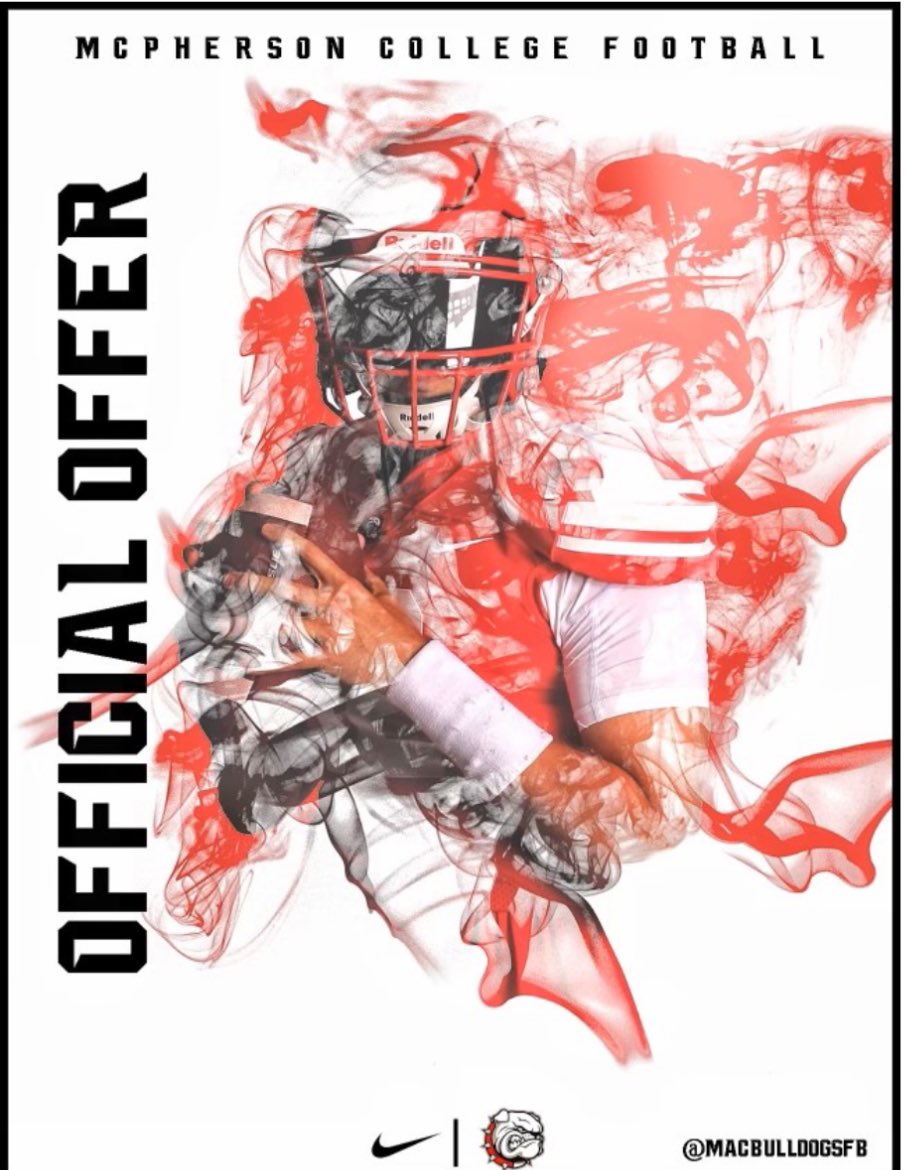 Excited and thankful to announce I have received an offer to play at the next level at McPherson College! Thank you @CoachBeau_MC