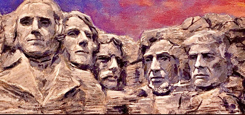 Just enough room there on the right for The Don’s @realDonaldTrump face to be etched in stone forever. 😁💪🏼🇺🇸🦅💪🏼 #Trump #TrumpsArmy #Hellyeah #winning