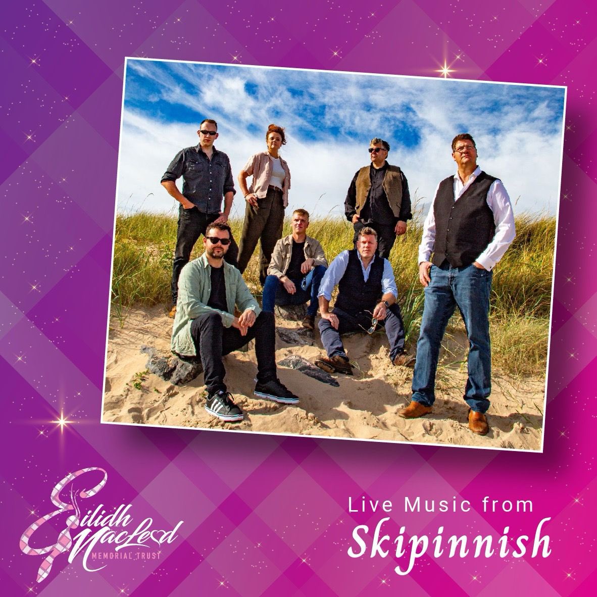We're thrilled to announce that Celtic music legends @Skipinnish will headline our gala ball in May. We're delighted they've made time in their 25th anniversary year to entertain our amazing guests at the Glasgow event.💜 Don't miss out on a top night: eventbrite.co.uk/e/eilidhs-trus…