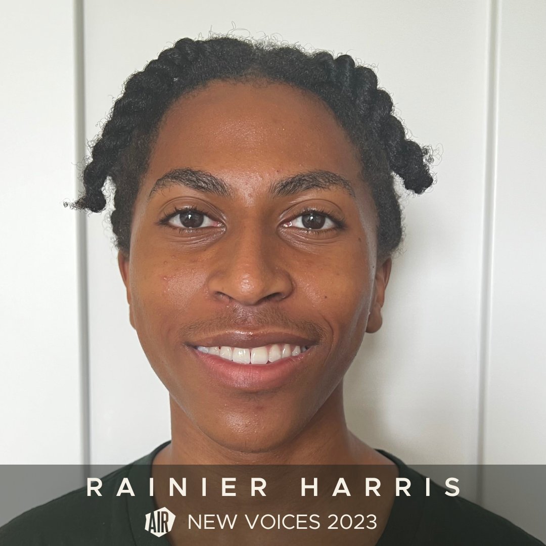 #NewVoices23 Spotlight ⭐️ Meet Rainier Harris, a writer & audio-maker from NYC! He has work published in The New York Times, PBS NewsHour, Business Insider, and more. He has reported for NPR's WNYC and their national afternoon show, Here & Now. airmedia.org/community/spot…