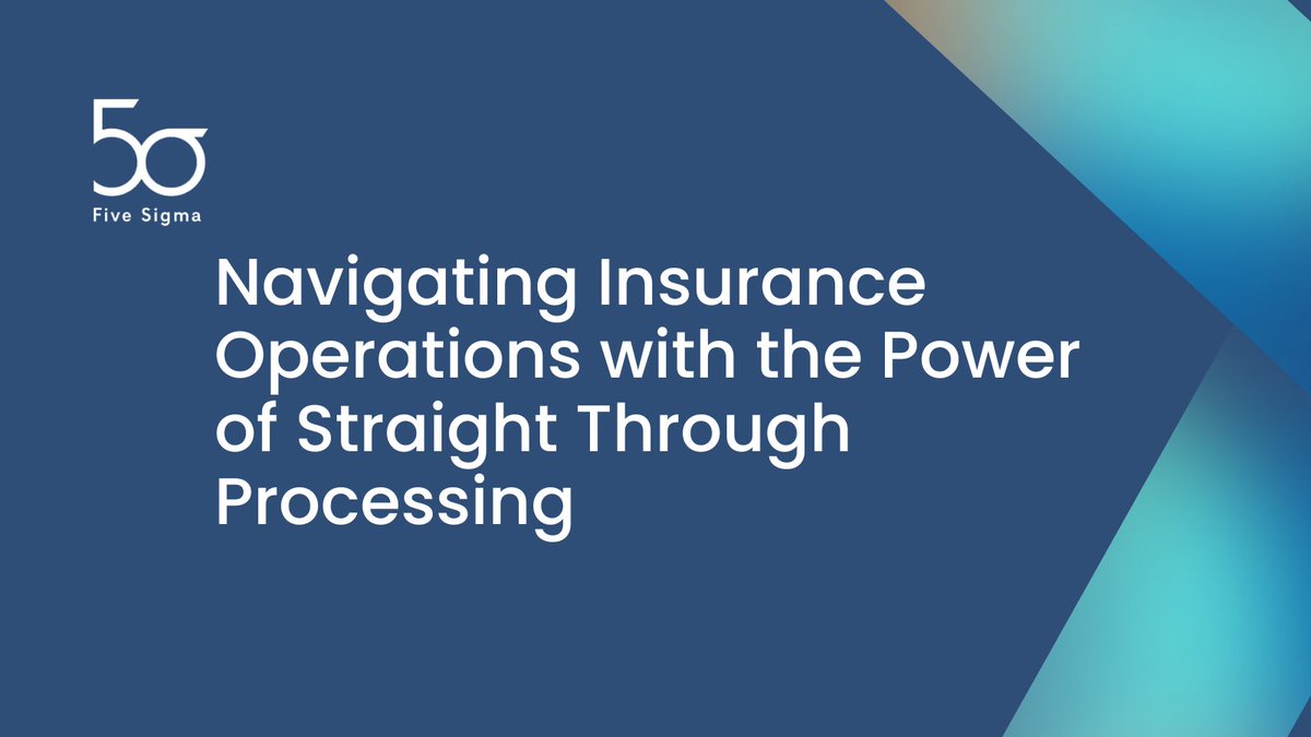 FiveSigmaClaims's tweet image. #StraightThroughProcessing is creating waves in the #Insurance industry as an #Automation alternative to manual operational processing. Discover here how #STP drives productivity gains and cost reductions for your organization. eu1.hubs.ly/H06LlP40