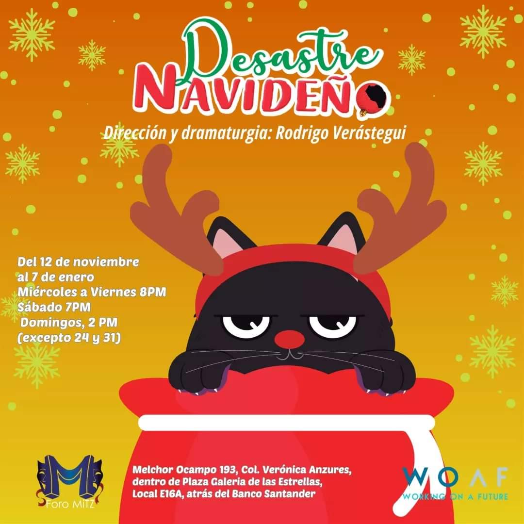 Regalos
Pases Familiares(4 personas )para hoy <a href="/Desastre_Nav/">Desastre Navideño</a> en #ForoMitz dentro de #PlazaGaleriasdelasEstrellas
1) Da RT
2) Manda un twit con tu nombre
3) Asistes al teatro
