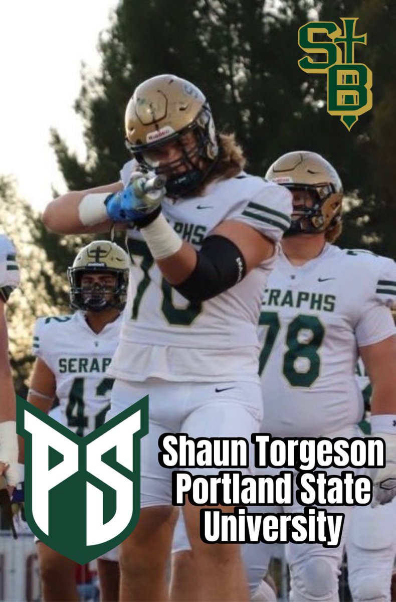 Congratulations to Shaun Torgeson for signing his National Letter of Intent to continue his academic and athletic career at Portland State. The VC County & Marmonte Lineman of the year Shaun is a versatile athlete that is physical, gritty & tough! #NSD23 #buildtheship #goseraphs