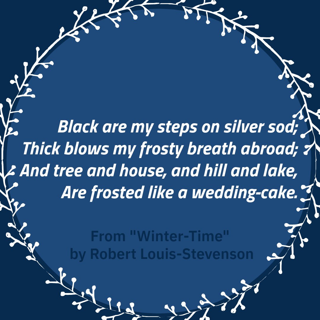 ❄️Happy first day of winter!❄️ Celebrate the changing of the seasons with a selection of wintery poems over on the blog: bit.ly/3NAlUbD