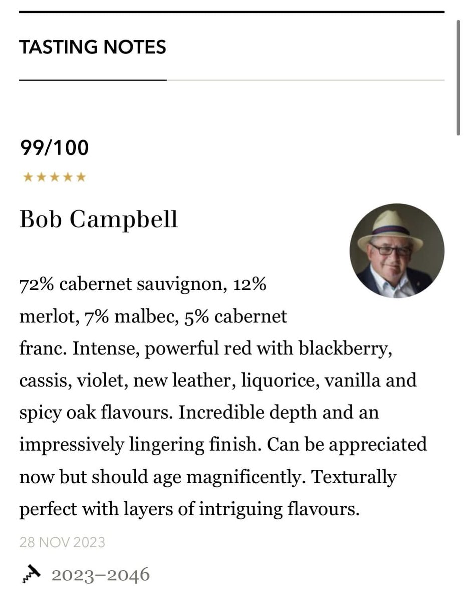 DestinyBay's tweet image. The results are in! Bob Campbell MW
@VinoNZ &amp;amp; @TheRealRvw have released his scores and tasting notes for the 2021 vintage. Scoring a hat-trick, the 2021 #MagnaPraemia joins earlier vintages (2019 and 2020) with an exciting 99/100.