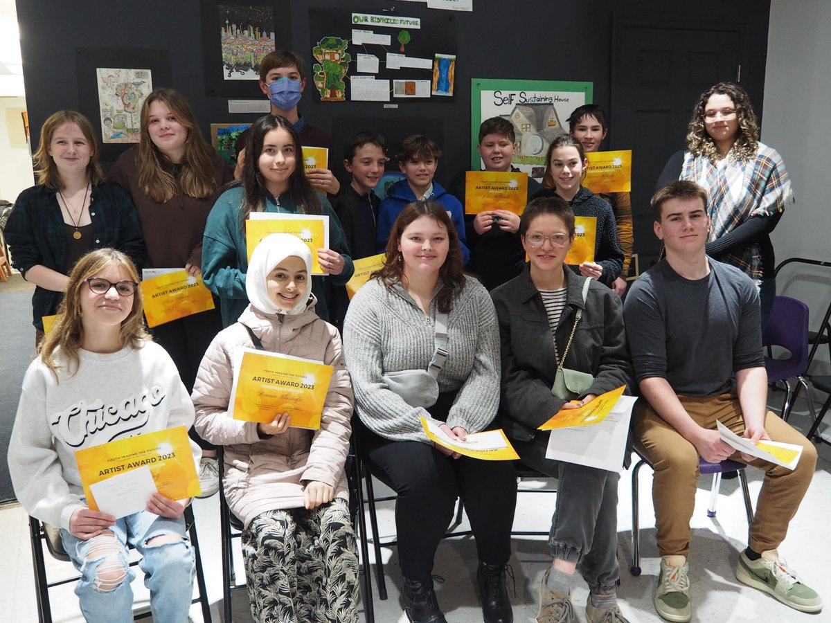 Congratulations to YIF's award winning artists for 2023! Superb, thought-provoking art to show us how we can create a better future.  #Solarpunk #climatesolutions #together