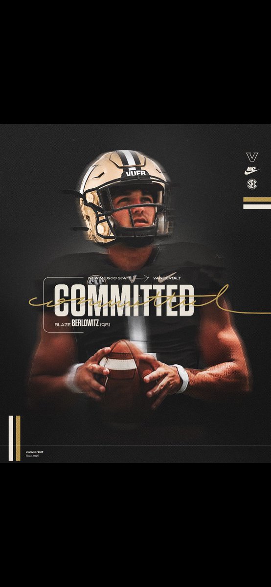 Blaze Berlowitz (@blazeberlowitz) on Twitter photo Extremely Blessed! The Journey Continues… #COMMITTED <a href="/VandyFootball/">Vanderbilt Football</a> Glory to God❤️ Extremely Blessed! The Journey Continues… #COMMITTED <a href="/VandyFootball/">Vanderbilt Football</a> Glory to God❤️