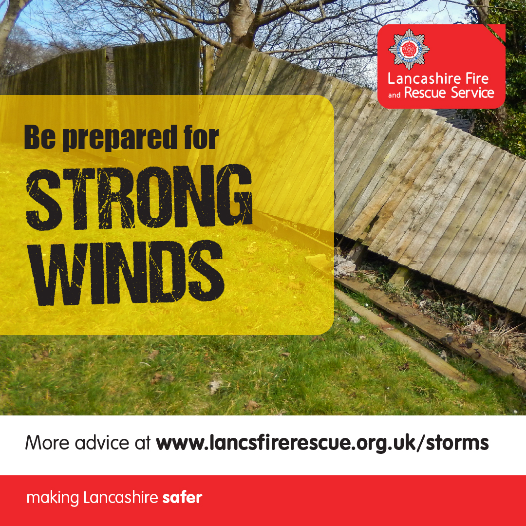 A yellow weather warning for tomorrow has been issued for strong winds. This means: - Allow extra time for travelling, slow down - Extra care is needed on the roads, beware of debris on the roads - Put away any garden furniture and loose items that could break windows