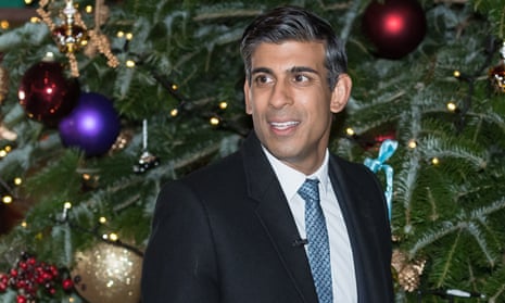 Rishi Sunak, handing out his Christmas presents: 'This is redirected HS2 funds, you know!'