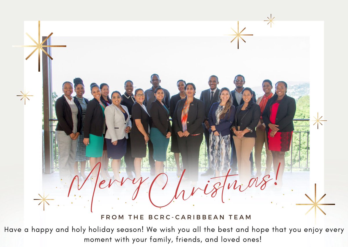 Merry Christmas from the BCRC-Caribbean team! 🎄❤️✨