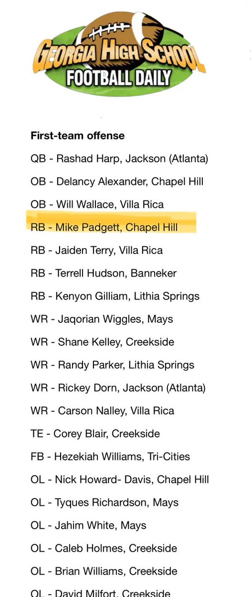 Grateful, humbled and blessed to be named on 1st Team Region 5 - 5A offense!! Letsss Gooo!!