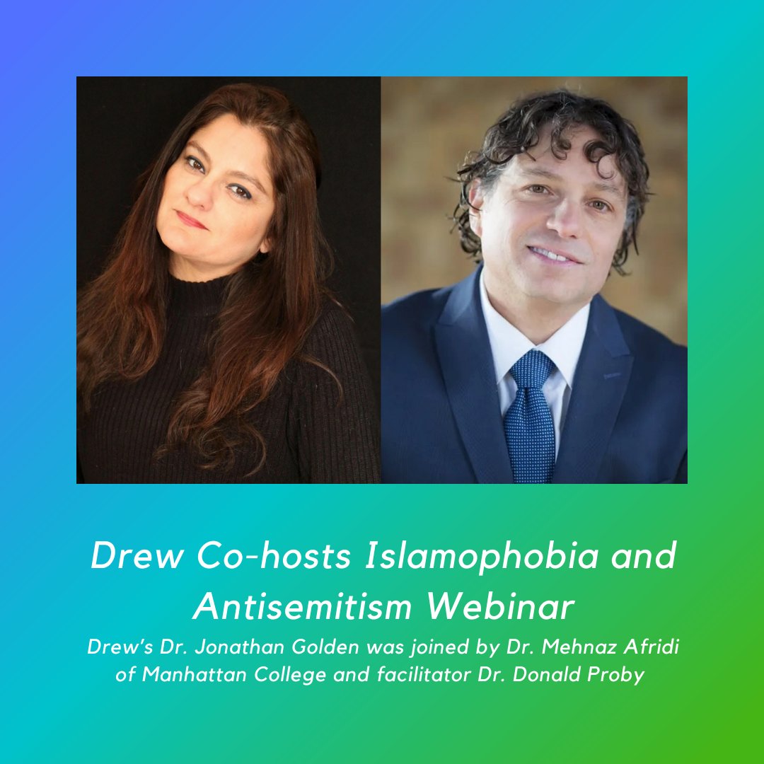 #DrewU and Manhattan College joined forces to present a timely webinar to their combined communities entitled Antisemitism and Islamophobia Now: Why This Is and What We Can Do. <a href="/DrewUniversity/">Drew University</a> 

drew.edu/2023/12/14/dre…