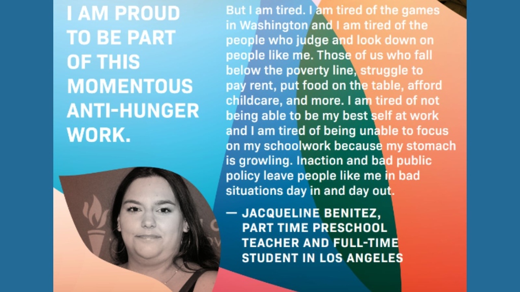 We continue our #SNAP advocacy so plaintiffs like Jacqueline, representing the 1in5 Californians experiencing hunger, can find the peace that comes w/ food security. Pls donate to support our ongoing efforts to protect food benefits here in CA & the U.S. fundraise.givesmart.com/vf/WCLP