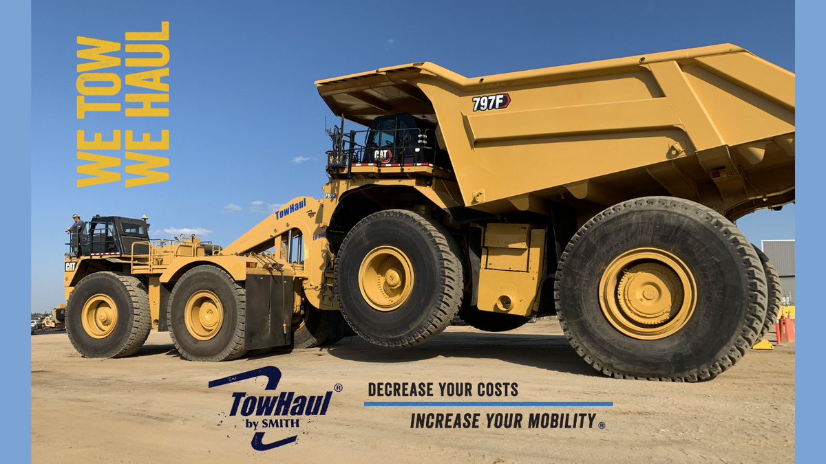 #WeTowWeHaul
Check this out! This Caterpillar 793C Prime Mover is recovering a Caterpillar 797F. Let #TowHaul help you with the towing and hauling needs on your site.
towhaul.com

#MineralExtraction
#Towing
#Hauling