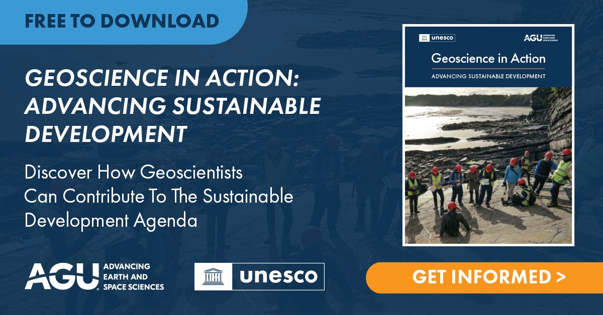 Grab our FREE report & dive into global case studies showcasing how geoscientists are contributing to the UN Sustainable Development Goals. Join the ranks of geoscientists working towards a prosperous, sustainable future for Earth & its inhabitants. brnw.ch/21wFum8 #AGU