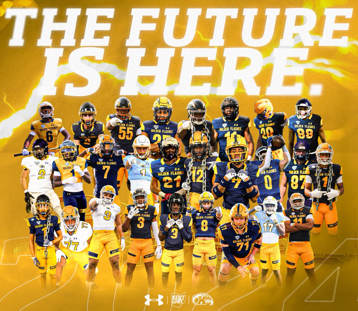 The future of the KentGRIT Era continues to look brighter. ⭐️ We are here and we are ready to get to work. 💪🏈 #KentGRIT⚡️