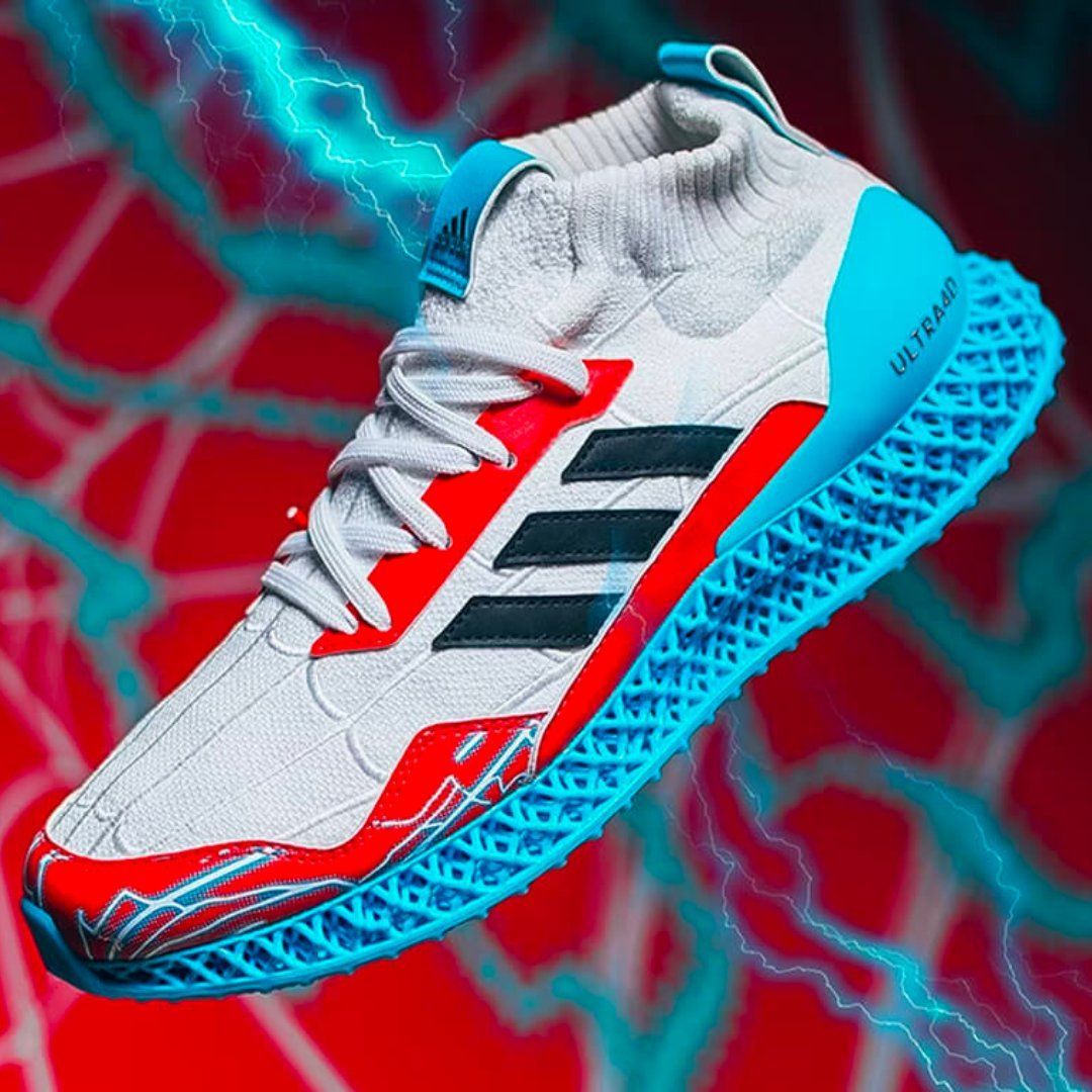 Spider-Man 2 x adidas Ultra 4D Mid last sizes available 🕷️ bit.ly/3uMZT32