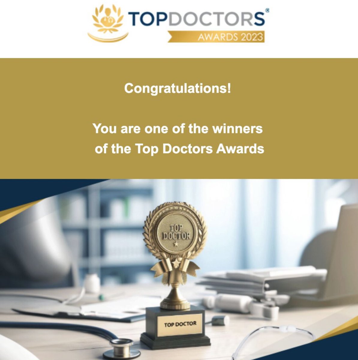 We are delighted to congratulate Eye Correction Centre East Medical Director and Consultant Ophthalmologist, Mr. Sid Goel, for being one of the winners of the Top Doctors Awards 2023. 
Well Done!
#eyesurgeon #topdoctorsawards #topdoctor #eyesurgery #cataractsurgery