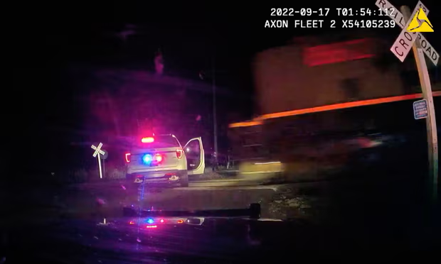 TheSDPadresFan's tweet photo. (September 17, 2023) Weld County, Colorado - Ex-officer who left woman in car to be hit by train given probation

A former Colorado police officer who put a handcuffed woman in a parked police vehicle that was hit by a freight train, inflicting serious injuries to the woman, has avoided a jail sentence and must serve 30 months on supervised probation.

Jordan Steinke, 29, was sentenced on Friday by Judge Timothy Kerns of Weld county district court, who found her guilty of reckless endangerment and assault for the 16 September 2022 crash near Platteville. Kerns acquitted the former Fort Lupton police officer of criminal attempt to commit manslaughter after her bench trial in July.

Kerns said he had planned to sentence Steinke to jail, but he changed his mind after both prosecutors and defense attorneys sought a probationary sentence, the Denver Post reported.

“Someone is going to hear this and say: ‘Another officer gets off,’” Kerns said. “That’s not the facts of this case.”

He ordered Steinke to perform 100 hours of community service. And if she violates the terms of her probation, “I will harken back to my original gut response as to how to address sentencing,” Kerns warned.

Steinke, who wept during the sentencing hearing, apologized to Yareni Rios-Gonzalez, who attended the hearing virtually.

“What happened that night has haunted me for 364 days,” Steinke said. “I remember your cries and your screams.”

Steinke said she hoped to fulfill some of her community service by giving educational talks to new police officers about the dangers of railroad tracks and the importance of officers being aware of their surroundings.

Pablo Vazquez, at the time a sergeant with Platteville police, had stopped Rios-Gonzalez after a reported road-rage incident involving a gun. Steinke took her into custody and locked her in Vazquez’s police vehicle, which was parked on railroad tracks. A train crashed into the SUV.

Rios-Gonzalez, who suffered a lasting brain injury and is still in pain, was conflicted about how she wanted Steinke to be punished, attorney Chris Ponce said.

“The conflict that she feels is one where every day she has to feel this pain,” Ponce said. “And she’s had to deal with [doctor] appointments and having her life so radically changed. And feeling upset, very upset about that – angry about that – but on the other hand, feeling for Ms Steinke, and, I think, truly empathetically feeling sorry for how she lost her career.”

Steinke was fired from the Fort Lupton police department after her conviction. She is expected to lose her peace officer standards and training certification, her attorney, Mallory Revel, said, meaning she can never be a police officer again.

During Steinke’s trial, her defense attorneys said she did not know that Vazquez had parked his police vehicle on the tracks.

Vazquez still faces trial for his role in the crash. He has been charged with five counts of reckless endangerment for allegedly putting Rios-Gonzalez, Steinke and three other people at risk, as well as for traffic-related violations, including parking where prohibited.

Rios-Gonzalez has also filed a lawsuit against the police agencies involved.

Full Article: https://t.co/IIoRwSID4Y.