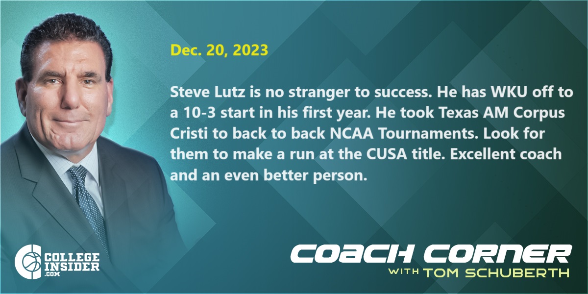 collegeinsider's tweet image. Western Kentucky has matched its best 13-game start since the 2004-05 season. First-year head coach Steve Lutz is deep and balanced. He gets contributions from 9 players who average 18-plus minutes per game.