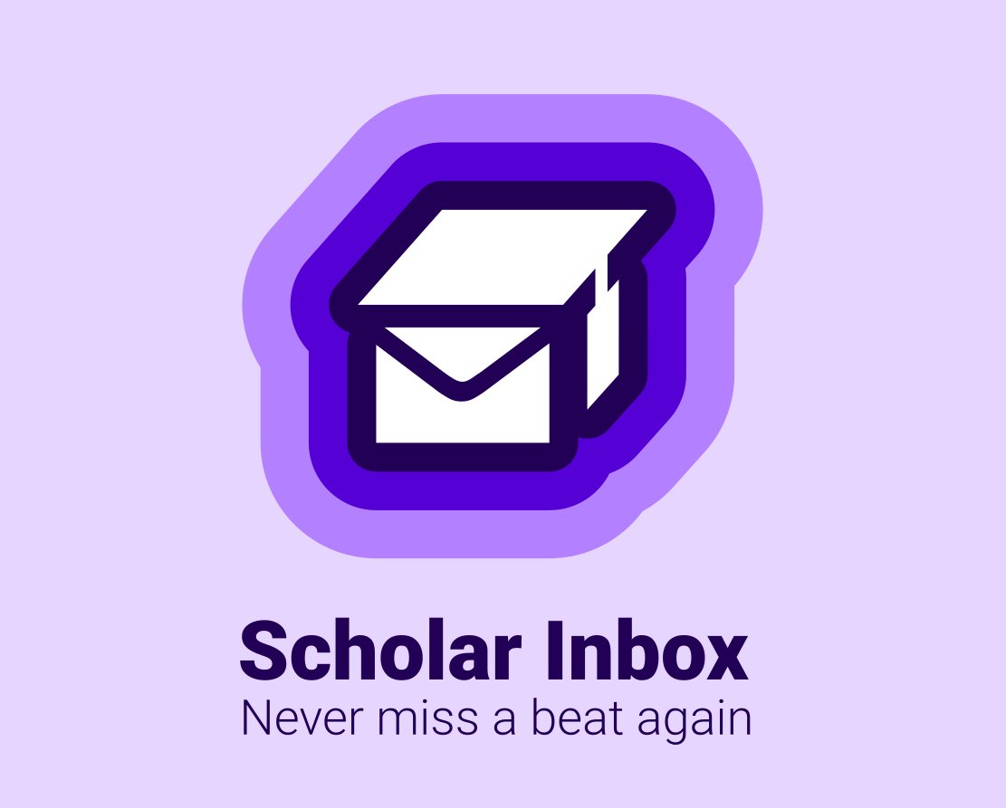 After 2 years of hard work by the team, we are thrilled to release scholar-inbox.com today! Scholar Inbox is a personal paper recommender which enables you to stay up-to-date with the most relevant progress by delivering personal suggestions directly to your inbox.🧵