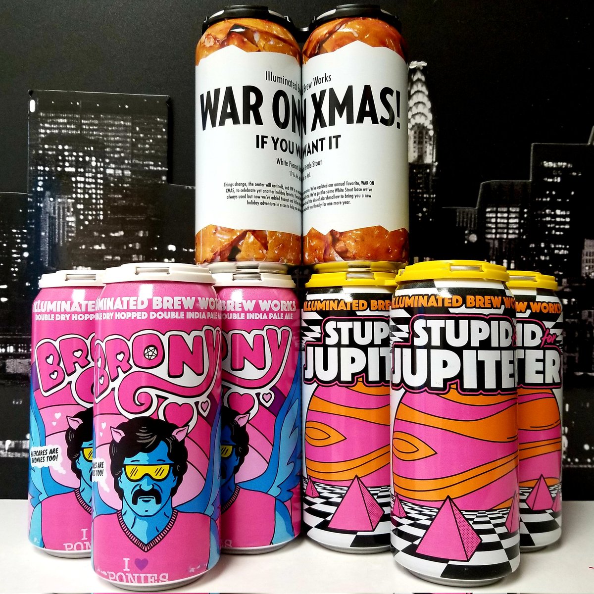 CityViewLiquor's tweet photo. WAR ON XMAS!
...if you want it😜
💥🎄💥🎄💥🎄💥
@illuminatedbeer #NewBeerArrivals #GreatBeerSelection #SweetSeasonalSelections #XmasBeer #ChristmasBeer #SantasLittleHelper #HolidayHelper #BeerGift #GiveTheGiftOfBeer https://t.co/AxkK4AOTFS