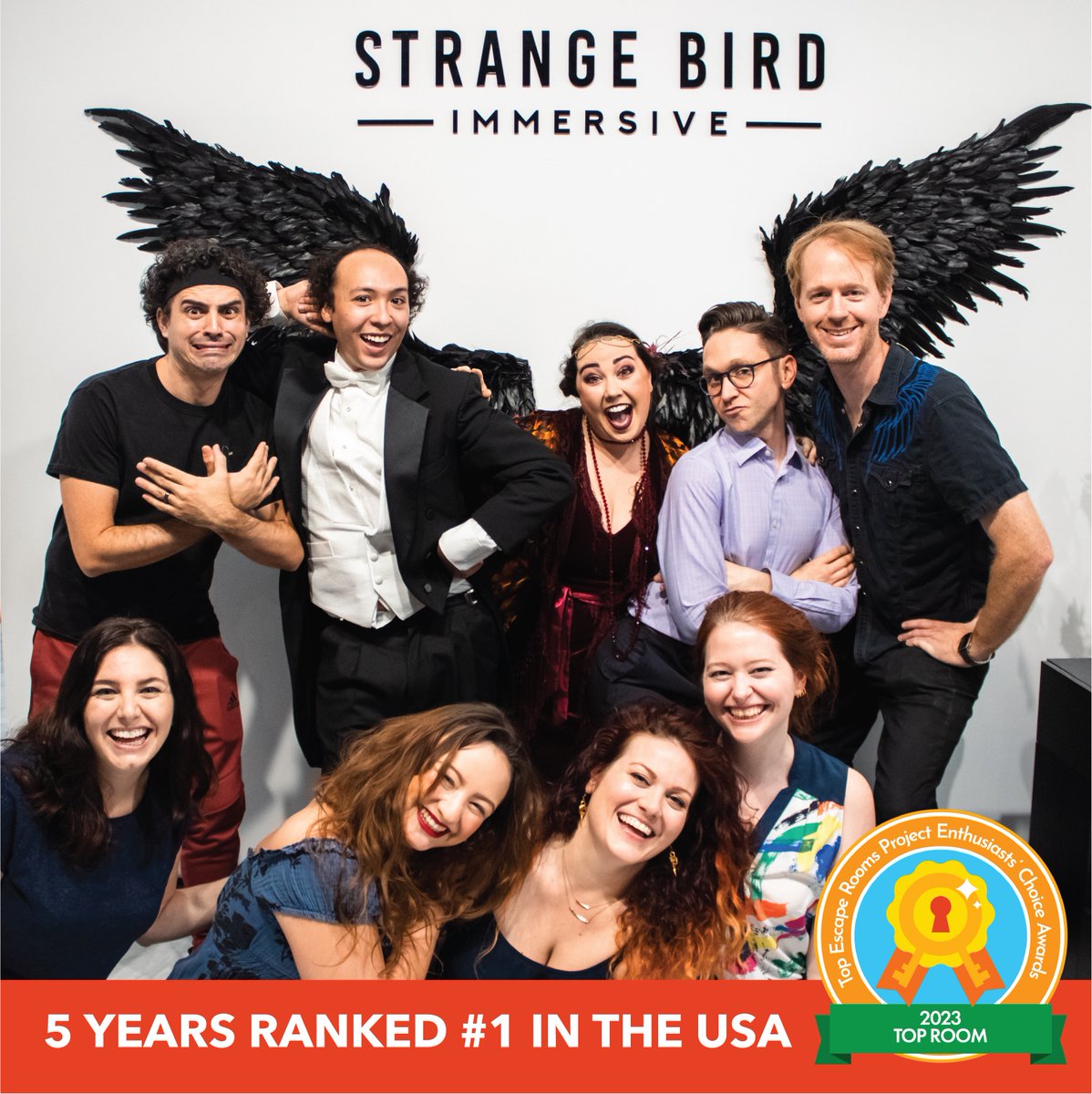 Celebrating an extraordinary five years ranked the #1 Escape Room in the USA.