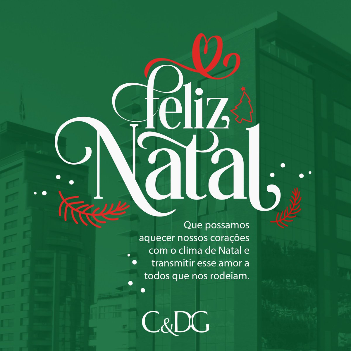 CDGadv's tweet image. O escritório deseja a todos um Feliz Natal e um próspero 2024!

Informamos que o escritório entrará em recesso a partir do dia 21/12 e retornará às atividades em 08/01.

Para questões urgentes durante o recesso, entre em contato pelo nosso WhatsApp: (48) 99645-0436.