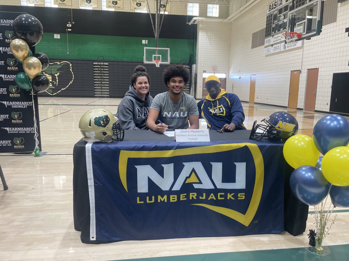 Cody Cameron (@codytcameron) on Twitter photo Basha’s <a href="/JaveryMayberry/">Javery Mayberry</a> 🔜 <a href="/NAU_Football/">NAU Football</a> - The 6’5 235-pound TE finished his <a href="/bashagridiron/">Basha Gridiron</a> career hauling in 47 receptions for 661 yards and 8 touchdowns. A nice in-state addition for NAU’s 1st year HC <a href="/Coachbwright4/">Brian Wright</a> <a href="/coachcmcdonald/">Chris McDonald</a> <a href="/BashaAthletics/">Basha HS Athletics</a> <a href="/CUSDAthletics/">CUSDAthletics</a> Basha’s <a href="/JaveryMayberry/">Javery Mayberry</a> 🔜 <a href="/NAU_Football/">NAU Football</a> - The 6’5 235-pound TE finished his <a href="/bashagridiron/">Basha Gridiron</a> career hauling in 47 receptions for 661 yards and 8 touchdowns. A nice in-state addition for NAU’s 1st year HC <a href="/Coachbwright4/">Brian Wright</a> <a href="/coachcmcdonald/">Chris McDonald</a> <a href="/BashaAthletics/">Basha HS Athletics</a> <a href="/CUSDAthletics/">CUSDAthletics</a>