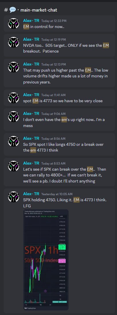 TradersRetreat's tweet image. I may mentioned it to the TR Discord members once or twice today lol...

#expectedmove #strategy $SPX