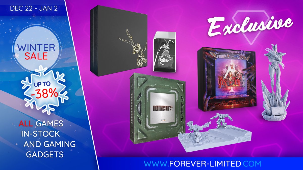 Not satisfied with what you've got this year? 👿 Forever Santa still has limited offer just for you! Grab all Exclusive Boxes including hits like THE HOUSE OF THE DEAD: Remake in a dsicounted price of 99.99€! Don't miss out and buy here: 🎅 forever-limited.com