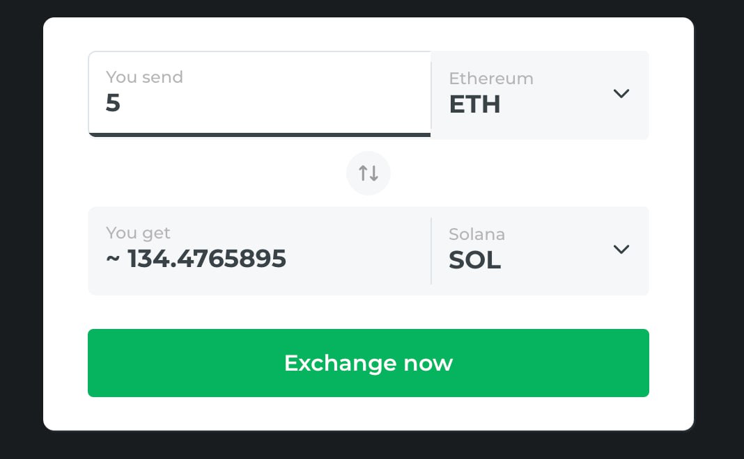 i'm swapping my $ETH to $SOL to be ready for #MEGABOT incoming pre-sale  💪