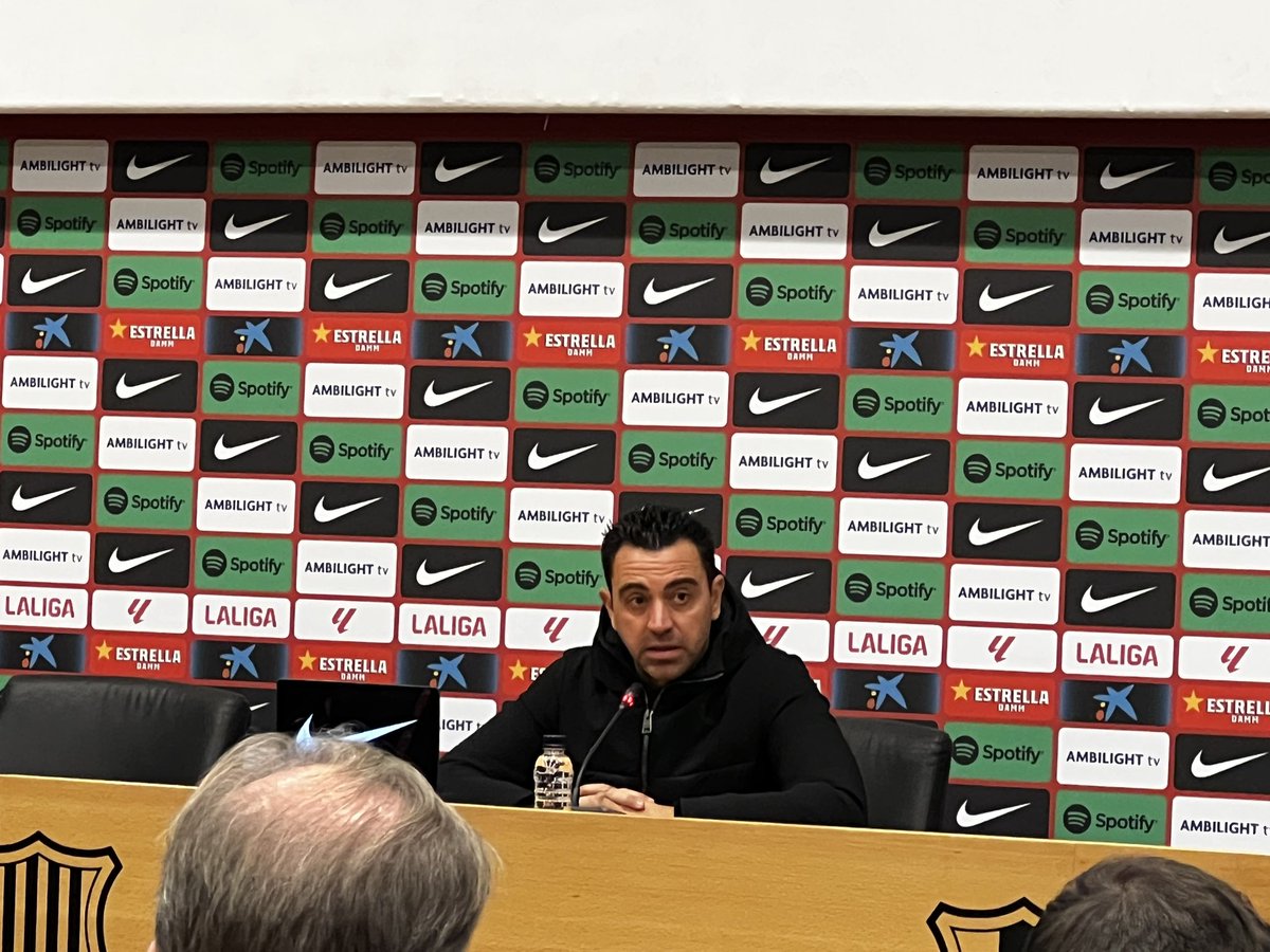 Xavi insiste “ Es inaceptable la primera parte. Jugamos sin alma. Esto es el Barcelona . Hay que dejarse la piel “