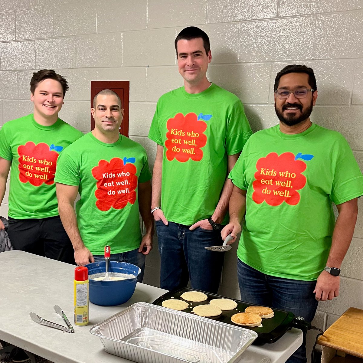 PC_Charity's tweet photo. A team of our volunteers poured their hearts into serving a holiday pancake breakfast @CalCentralPS  Central Public School this week. Your dedication made this not just a meal but a true community experience for these Power Full Kids and their families. Thank you!
#GoFarNotHungry https://t.co/9a8pBlflP1