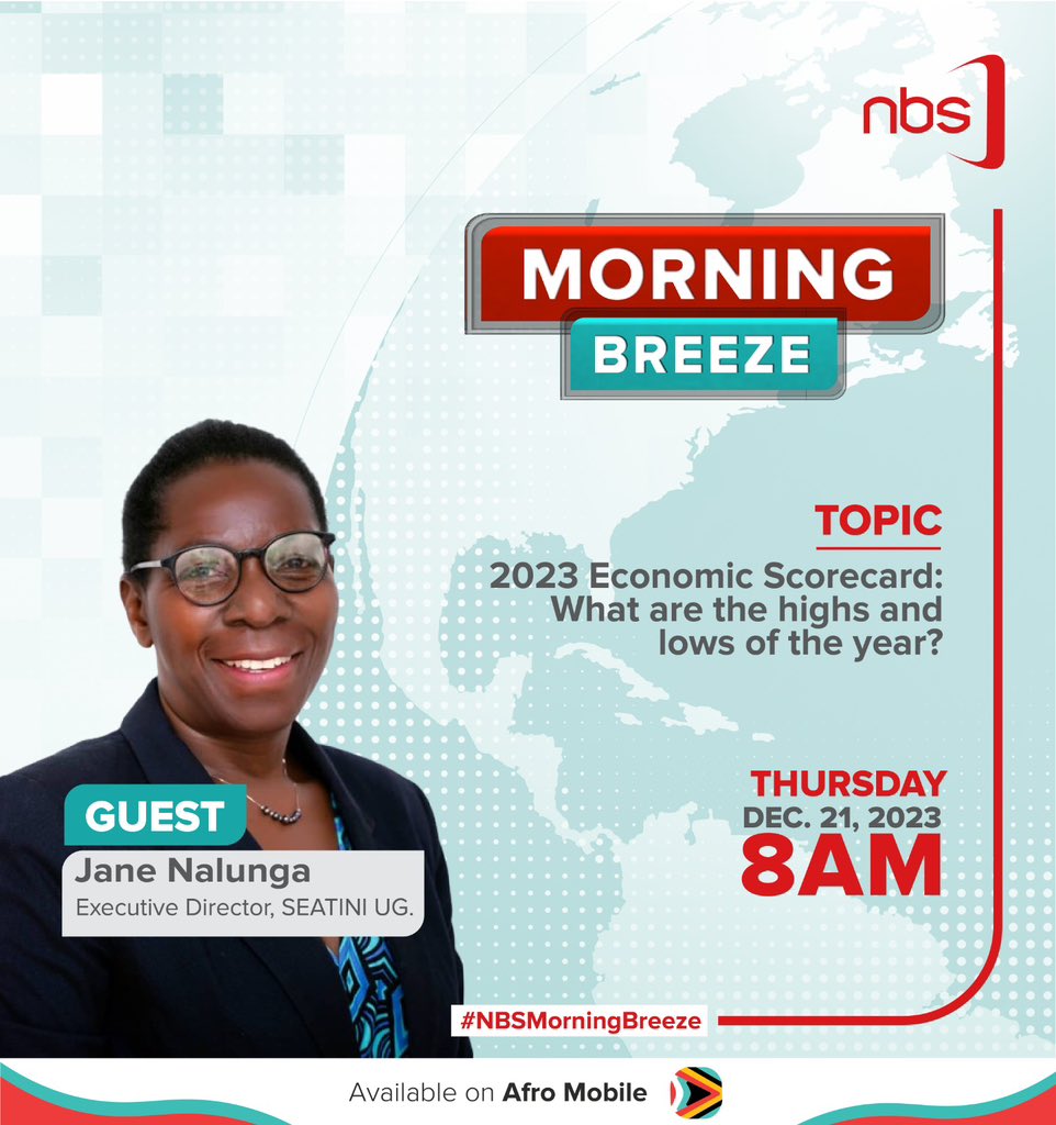 2023 Economic Scorecard: What are the highs and lows of the year? Jane Nalunga and Dr. Fred Muhumuza will join us tomorrow for the Topical Discussion to discuss this and more, starting at 8 AM. Host: @SimonKaggwaNjal Don't miss the show! #NBSUpdates