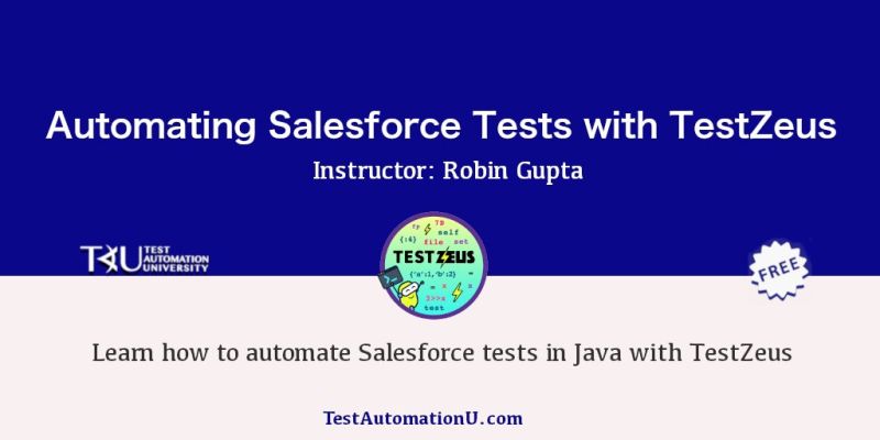 Test Automation University (@testautomationu) on Twitter photo Upgrade your #Salesforce skills with the latest course by <a href="/smilinrobin/">Robin Gupta</a>⚡
Gain expertise in Salesforce fundamentals, testing on the #SAAS platform, and automating test cases using #TestZeus👇
applitools.info/o60 Upgrade your #Salesforce skills with the latest course by <a href="/smilinrobin/">Robin Gupta</a>⚡
Gain expertise in Salesforce fundamentals, testing on the #SAAS platform, and automating test cases using #TestZeus👇
applitools.info/o60