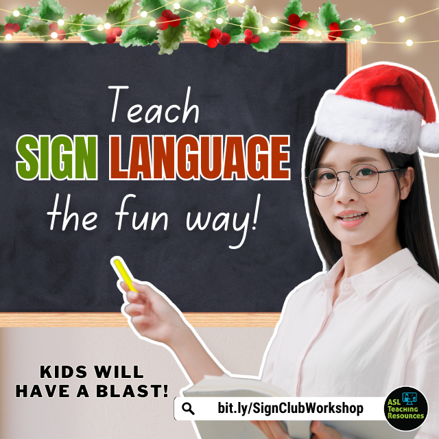 Have you ever wanted to teach sign language to kids? Start with a free training: mtr.cool/rfqhuicgjd

 #teachsignlanguage #schoolclubideas #ASLfun #aslforkids #SPEDClassroom #SignLanguageResources #ASLTeachingResources #kidscansign #schoolslp