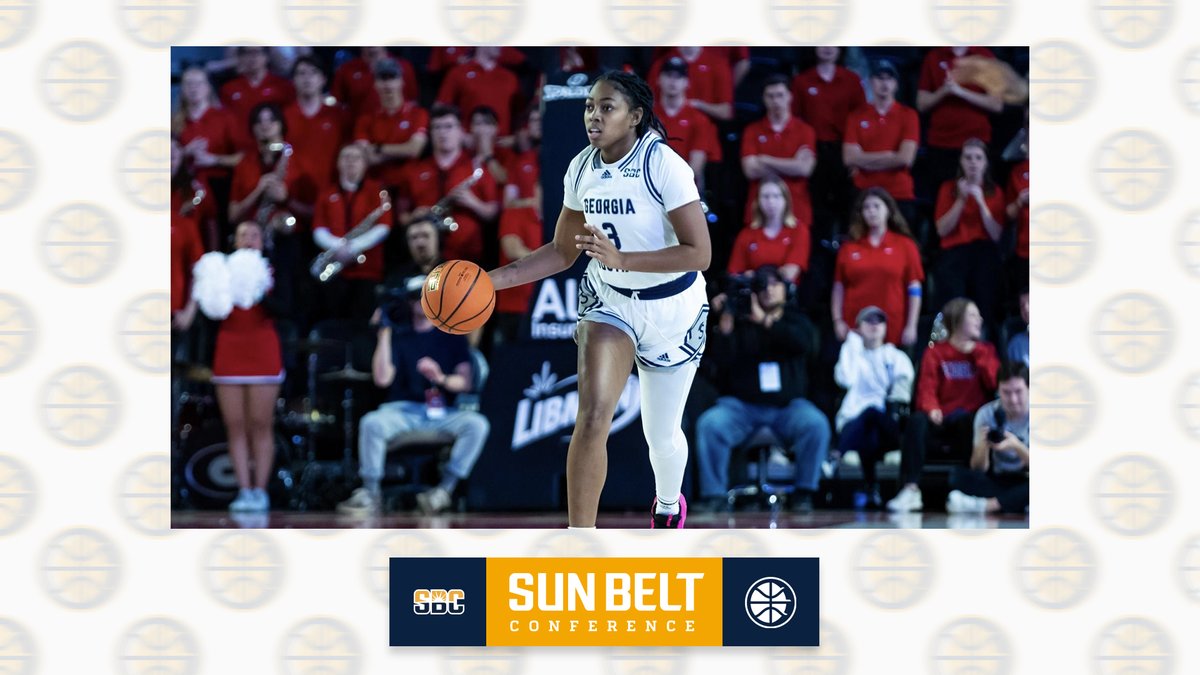 𝗔𝗡𝗢𝗧𝗛𝗘𝗥 𝗔-𝗪𝗔𝗥𝗗. @GSAthletics_WBB’s Terren Ward sits in a tie for the nation’s lead with nine double-doubles this season, including seven straight. She’s the Mid-Major Madness Player of the Week. #SunBeltWBB ☀️🏀 📰 » sunbelt.me/41tEHeH