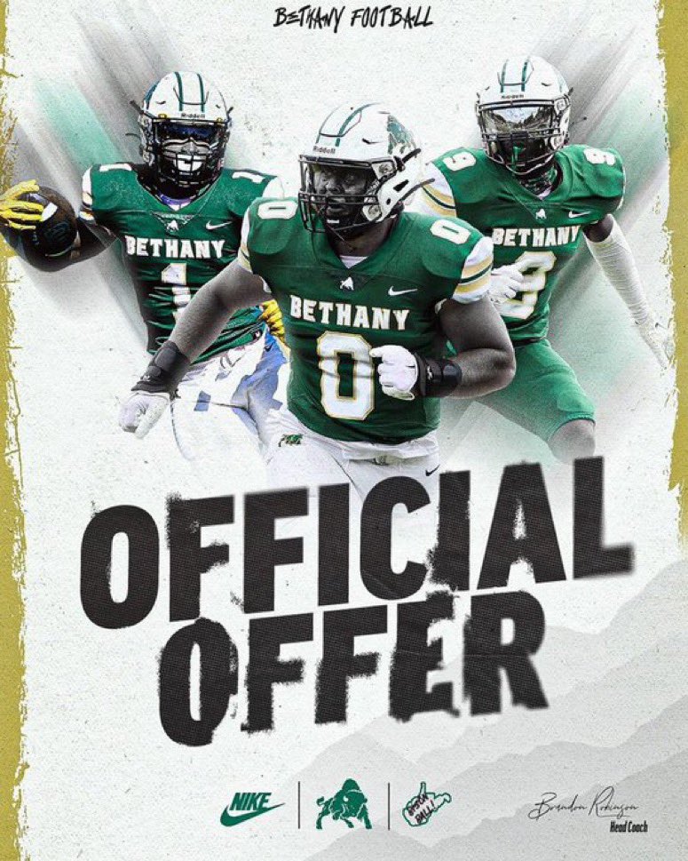 After a great visit, I am blessed to receive my first offer to play on the next level at Bethany College!
@CoachStantonBC